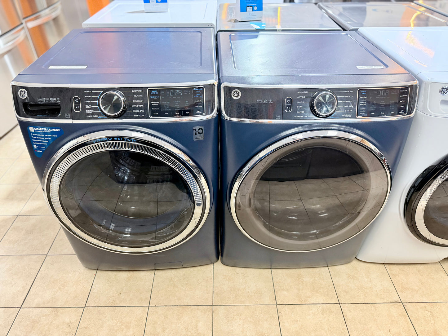 GE Smart Steam Laundry Pair