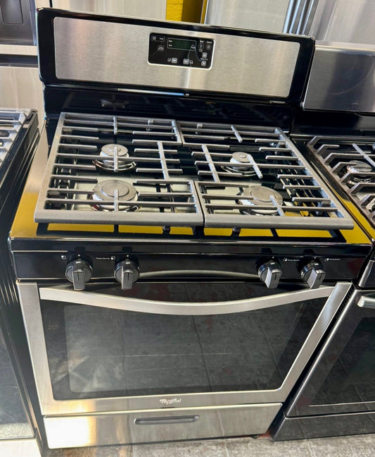 WHIRLPOOL 4 BURNER  30" FREE STANDING GAS RANGE  $399