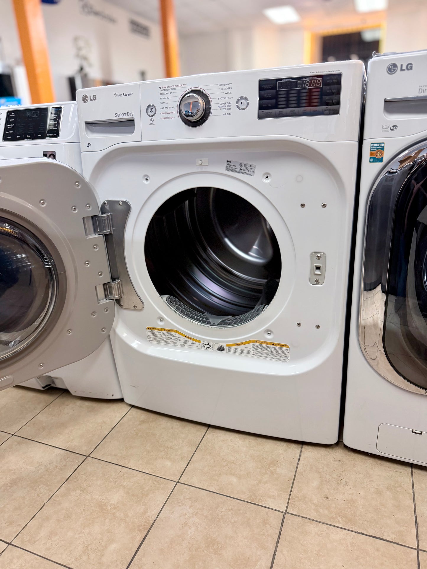 LG 5.1 cu. ft. Washer & 9.0 cu. ft. Dryer Combo