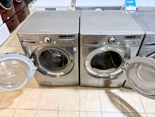 LG Graphite Steel Laundry Set