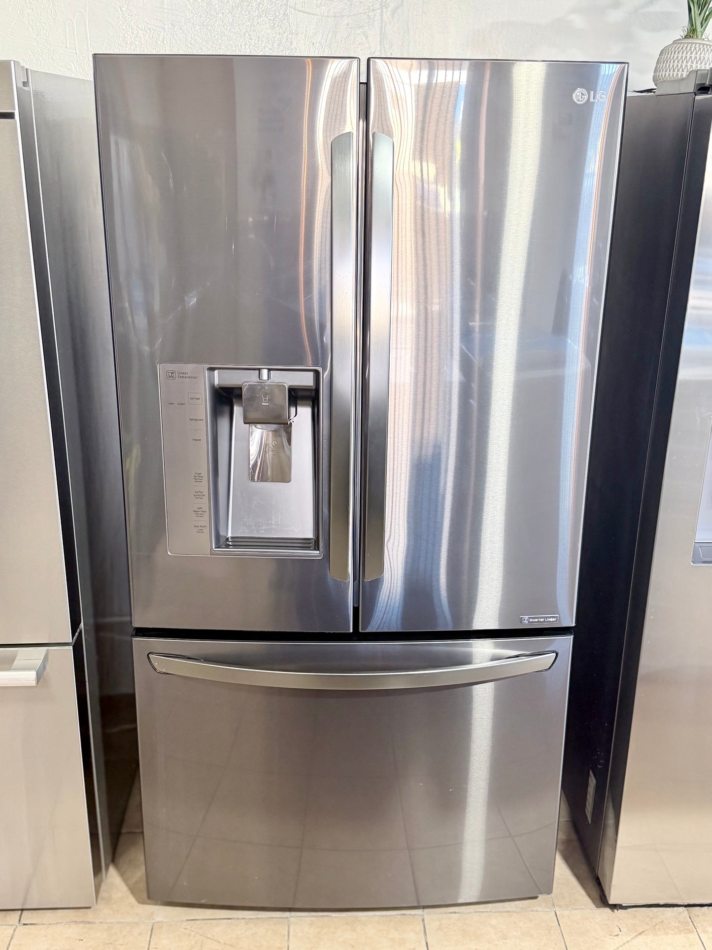 LG 24 cu. ft. Counter-Depth French Door Refrigerator.