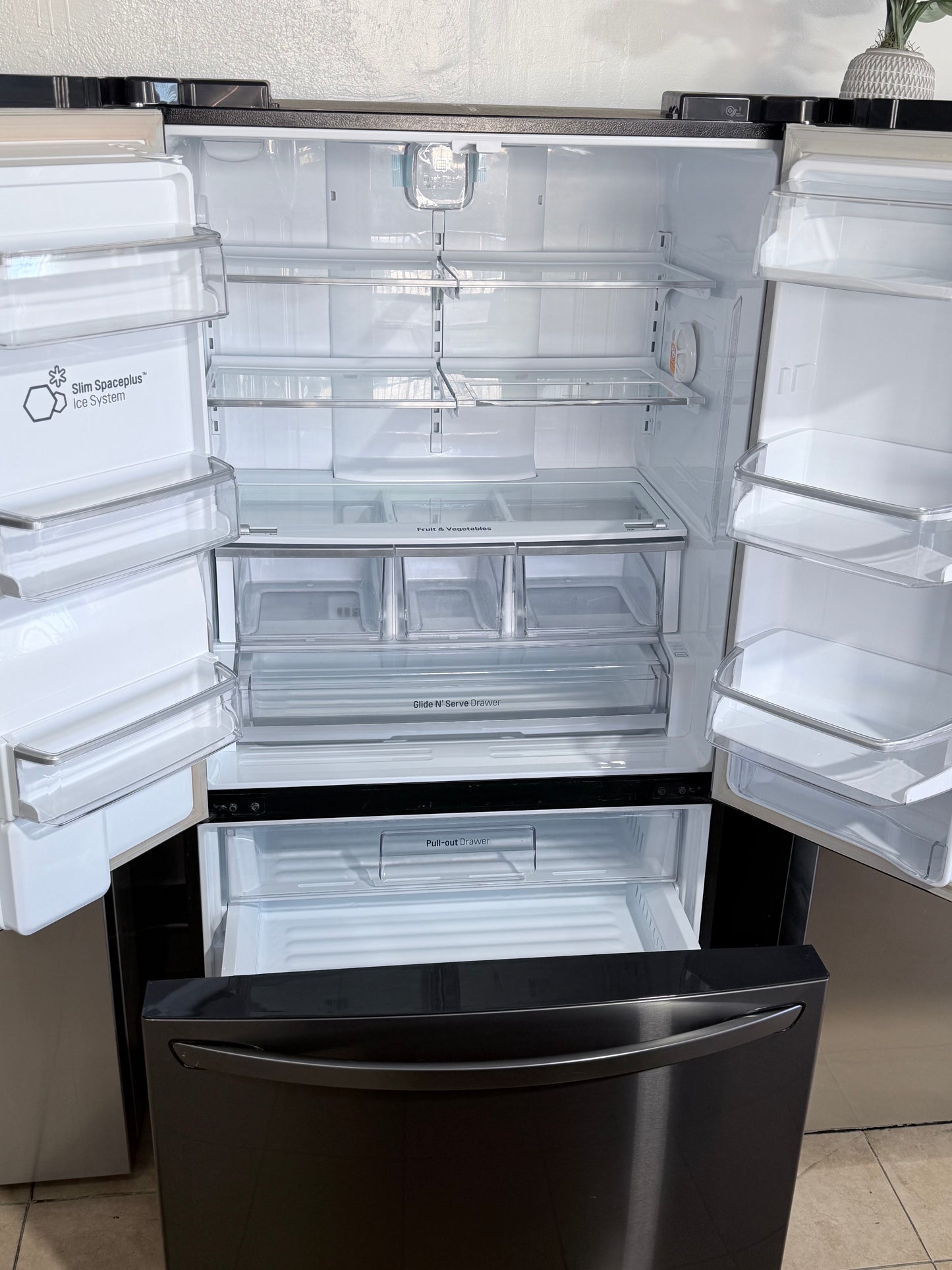 LG 24 cu. ft. Counter-Depth French Door Refrigerator.