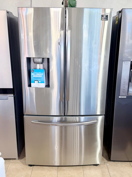 Samsung 28 cu. ft. 3-Door French Door Refrigerator.