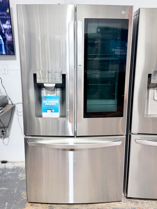 LG 24 cu. ft. Counter-Depth Smart InstaView Refrigerator.