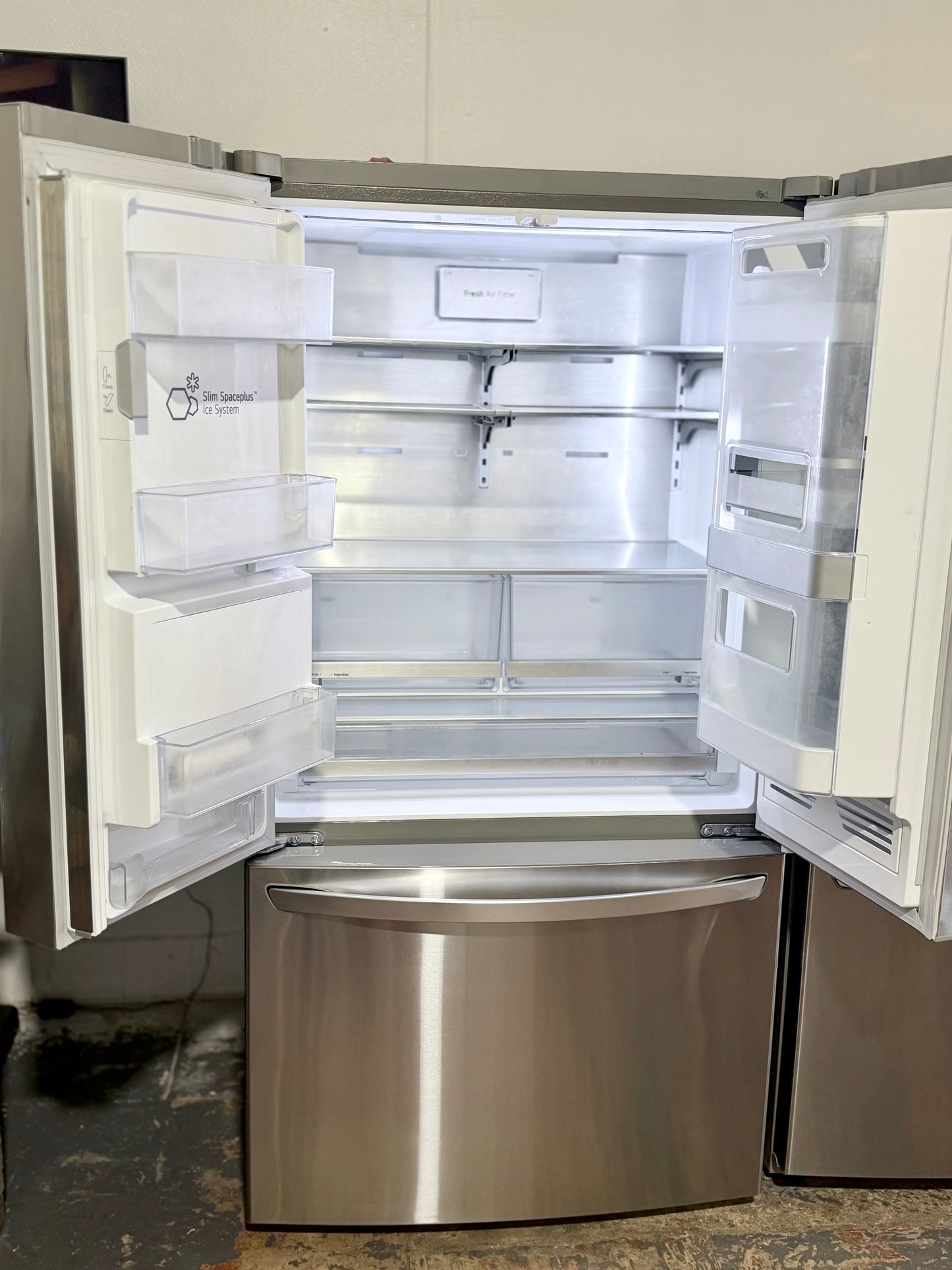 LG 24 cu. ft. Counter-Depth Smart InstaView Refrigerator.